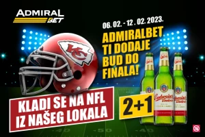 Kladite se na NFL iz AdmiralBet lokala jer vas častimo pivo do finala!